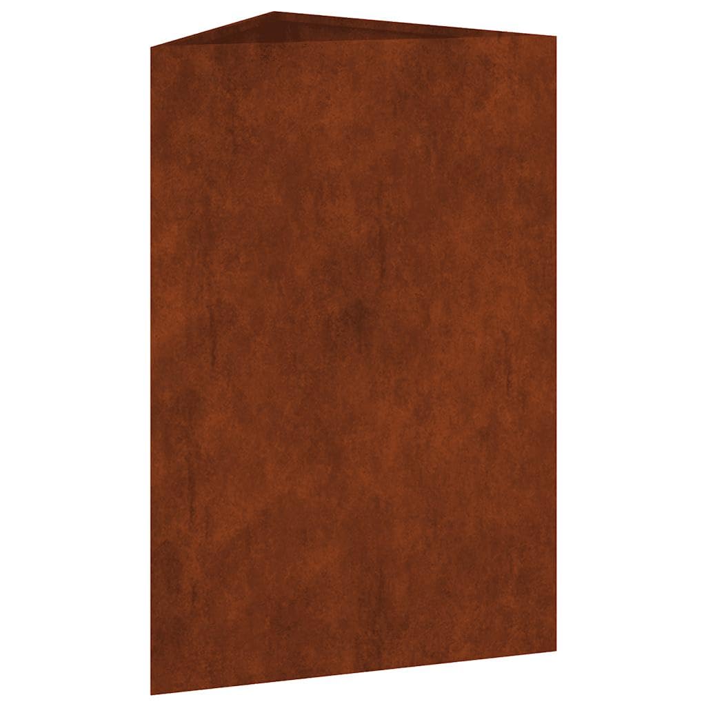 Fioriera Da Giardino 50x43x75 cm Acciaio Corten