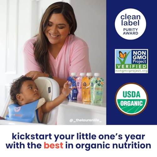 Cerebelly Organic Baby Food Pouches – Carrot Beef Bone Broth, 128 ml, Pack of 6 |Non-GMO| Sachets de nourriture pour bébé bio Cerebelly – Bouillon d'os de bœuf et carottes 128 ml, paquet de 6 | Sans OGM - Image 3