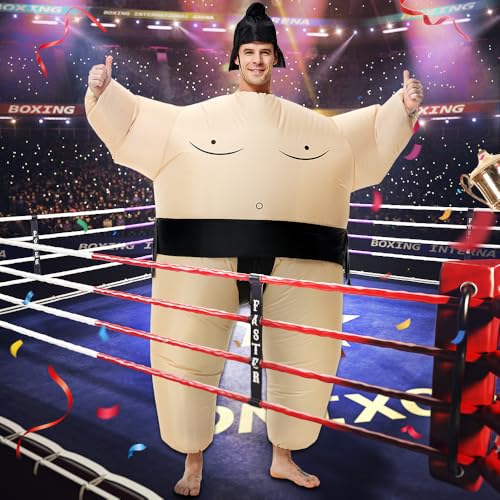 Inflatable Sumo Wrestling Suits, Sumo Costume Adult, Blow up Costume, Inflatable Halloween Costumes for Men/Women3