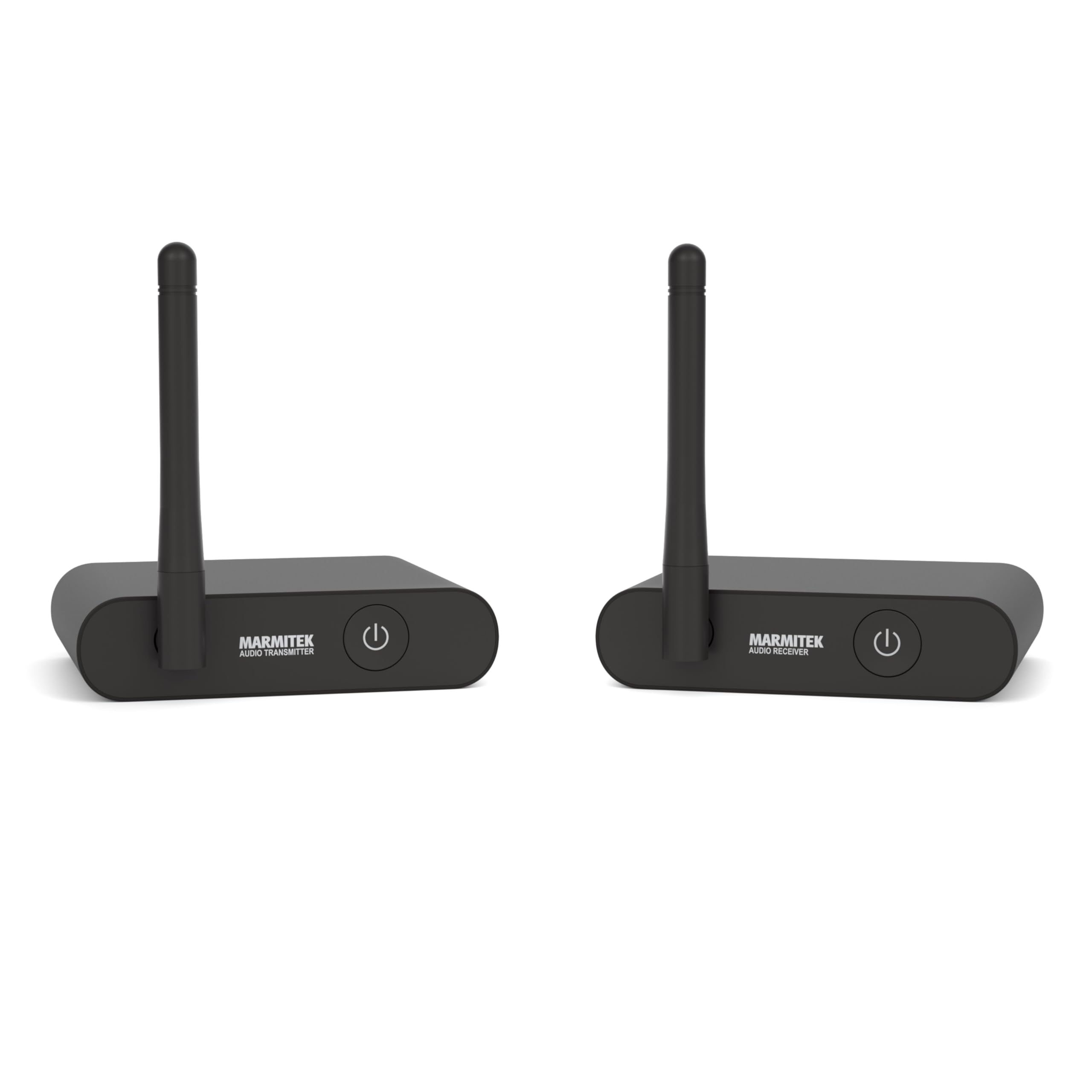 Marmitek Audio Anywhere 630 - Drahtloser Audio Sender Empfänger - TV Ton kabellos zur Stereoanlage - Digital in CD-Qualität, geringe Latenz - Multiroom bis 10 Receiver - Cinch RCA