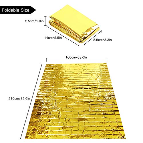DECDEAL 10 PCS Cobertores de Emergência Sobrevivência Resgate Isolamento Cortina Cobertores de Emerg