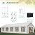 20’ x 32’ Outdoor Heavy-Duty Party Tent, Upgraded Galvanized Gazebo Wedding Canopy Big Tents with 3 Storage Bags, Event Shelter Tent for Outdoor Activity, Wedding, Birthday Party
