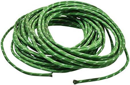 Miniatura 2 de Alambre cubierto de tela vintage verde de 25 pies