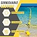VATEICO Rope Floats Marine,4pcs/8pcs Deep Water Oval Water Float Fishing Marker Buoys for Water Ski Ropes Anchor Lines Boats Swimming Kayak Crabbing Trail Dock Pool Yellow HY7-8PCS