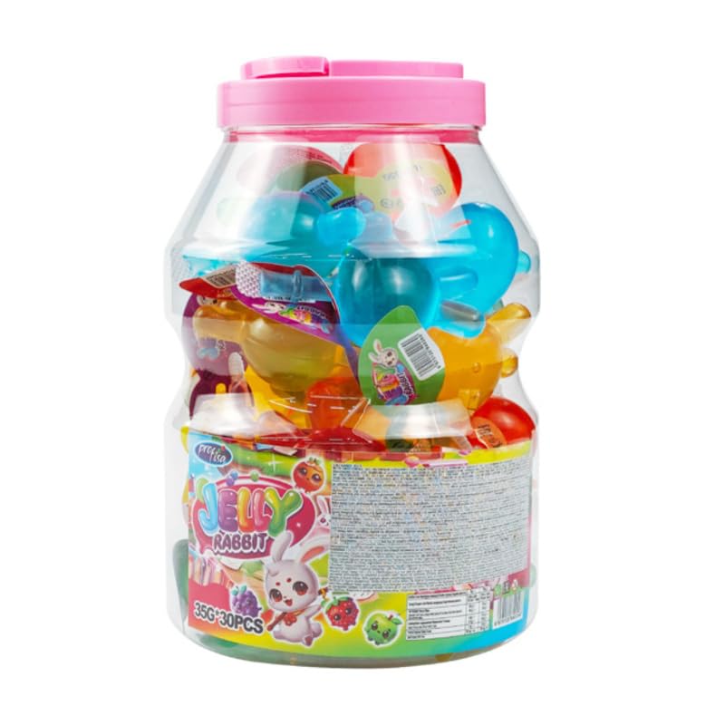 Pack 30 Unidades – Golosinas Gelatina Forma de Conejito – Sabor Afrutado – Snack Divertido para Niños y Fiestas