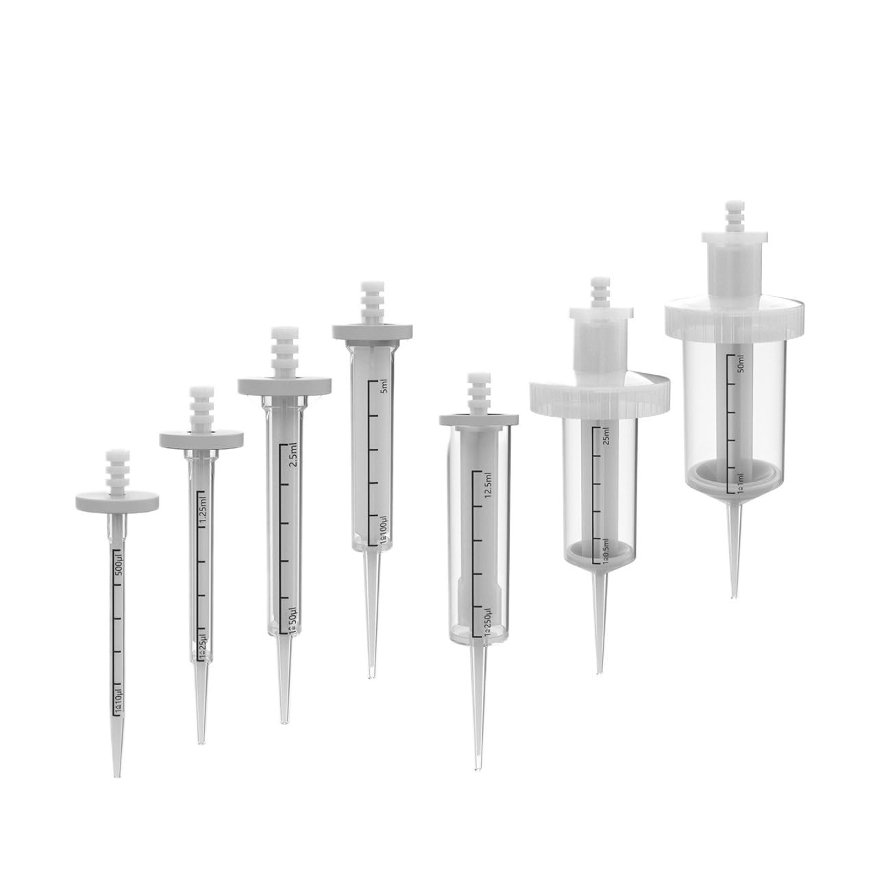 equipo de laboratorio Puntas/tubos de pipeta continua reemplazables for puntas/tubos de dispensador continuo de 0,5/1,25/2,5/5/12,5/25/50 ml(25ml(100pcs))