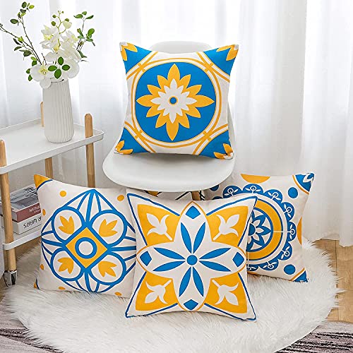 Copricuscini Cotone Biancheria, 4 Pieces Federe