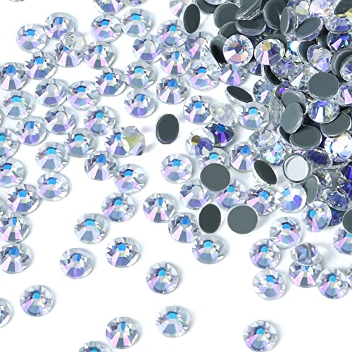 2880 Hotfix Rhinestones, Flatback Glass Round Crystals Gems for Crafts Clothes Shoes Bag DIY Decoration,Sky Purple,SS16,3.8MM-4MM - Image 2