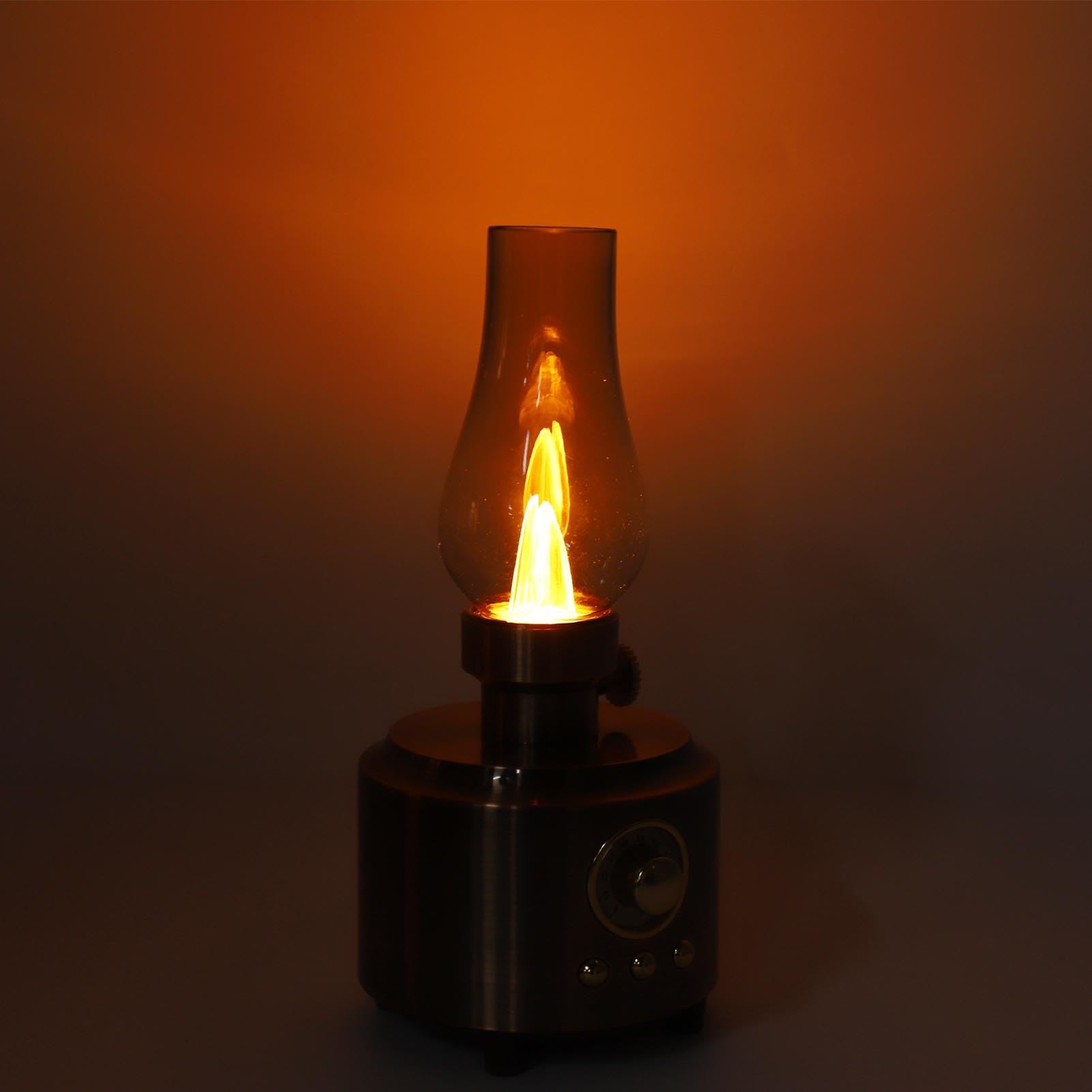 Lampada Retro Bluetooth, Altoparlante Wireless 5W, per Tavolo | Luce notturna vintage con USB, scheda TF, ingresso AUX, per camera da letto, soggiorno, ufficio