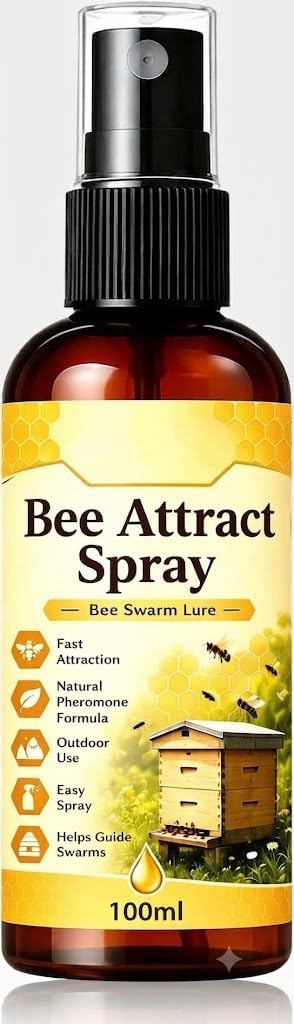 Bee Attract Spray 100ml | Natural Bee Attractant for Hive Boxes, Swarm Traps & Apiaries | Easy Spray Formula for Outdoor Beekeeping, Colony Attraction & Hive Management-picture-12