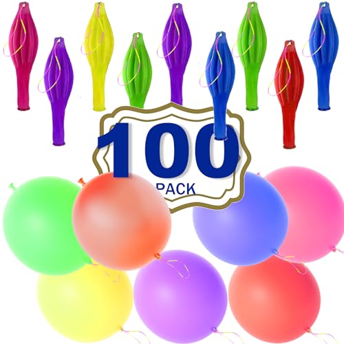 100 pack Punch Balloons heavy duty/bulk party favors / 18 inch