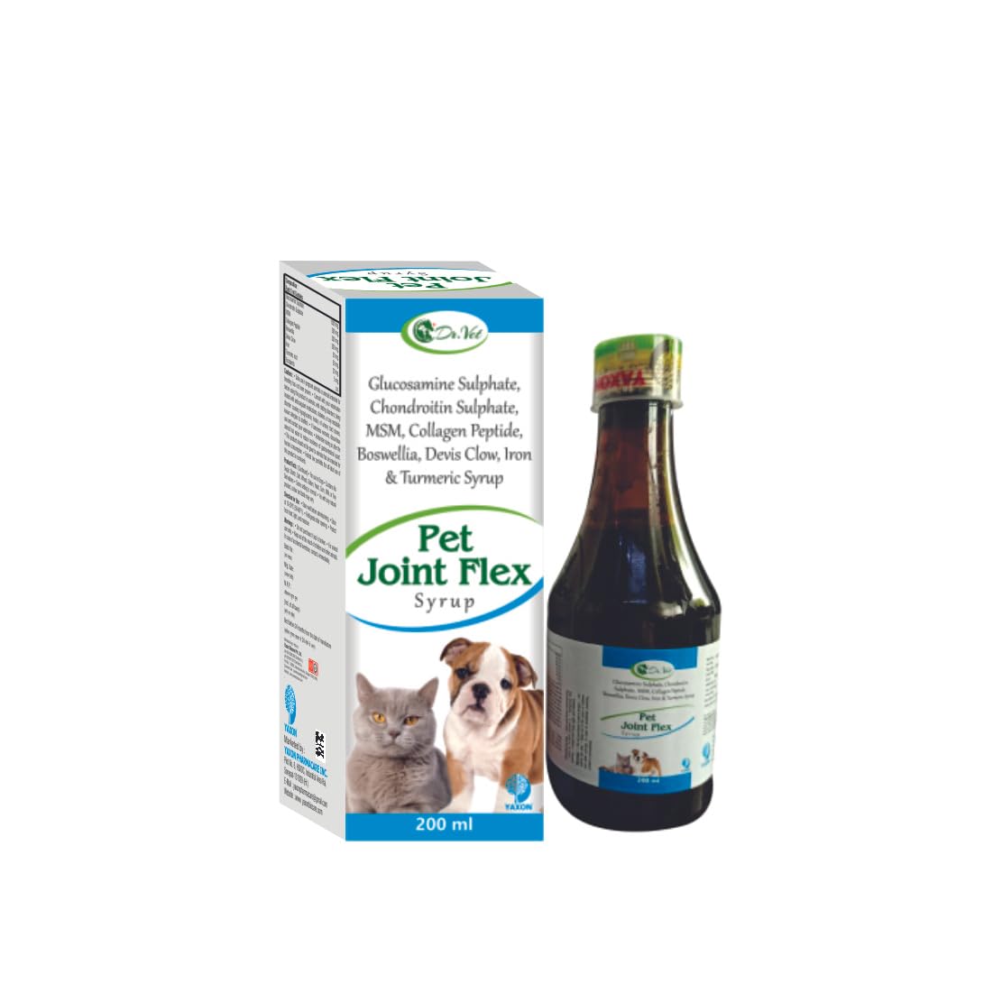 Pet Joint Flex Syrup for Relief from Joints Pain and Healthy Immune System Syrup for Dogs & Pups (200ml) for pet
