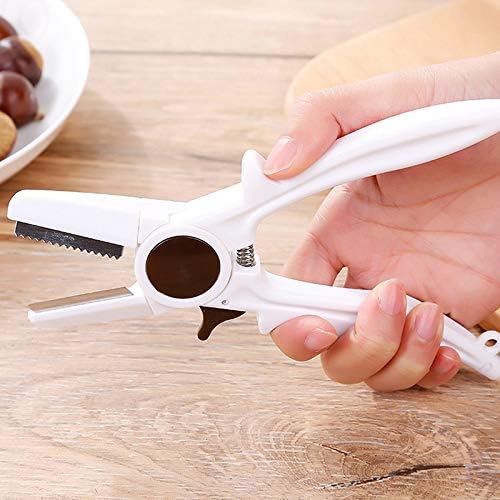 Portable Nut Cracker Kitchen Gadgets Tool Sheller Walnut Opener Plier Metal Opener Nutcracker Kitchen Accessories Nutcrackers/Walnut Cracker (Gold)