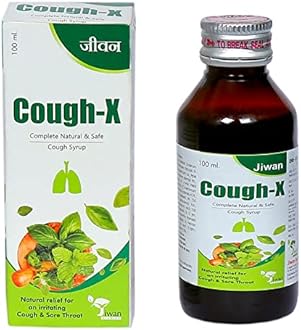Ayurvedic Cough-X Syrup (Cough & Sore Throat) 100 ml.