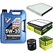 Produktbild QR-PARTS 69372718 Filter Set Inspektionspaket 5 Liter Liqui Moly Motoröl Longtime High Tech 5W-30 MANN-FILTER Innenraumfilter Luftfilter Ölfilter