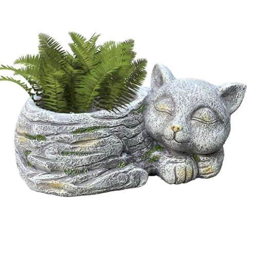 Macetero para gatos durmiendo ideal para regalar a entusiastas 7