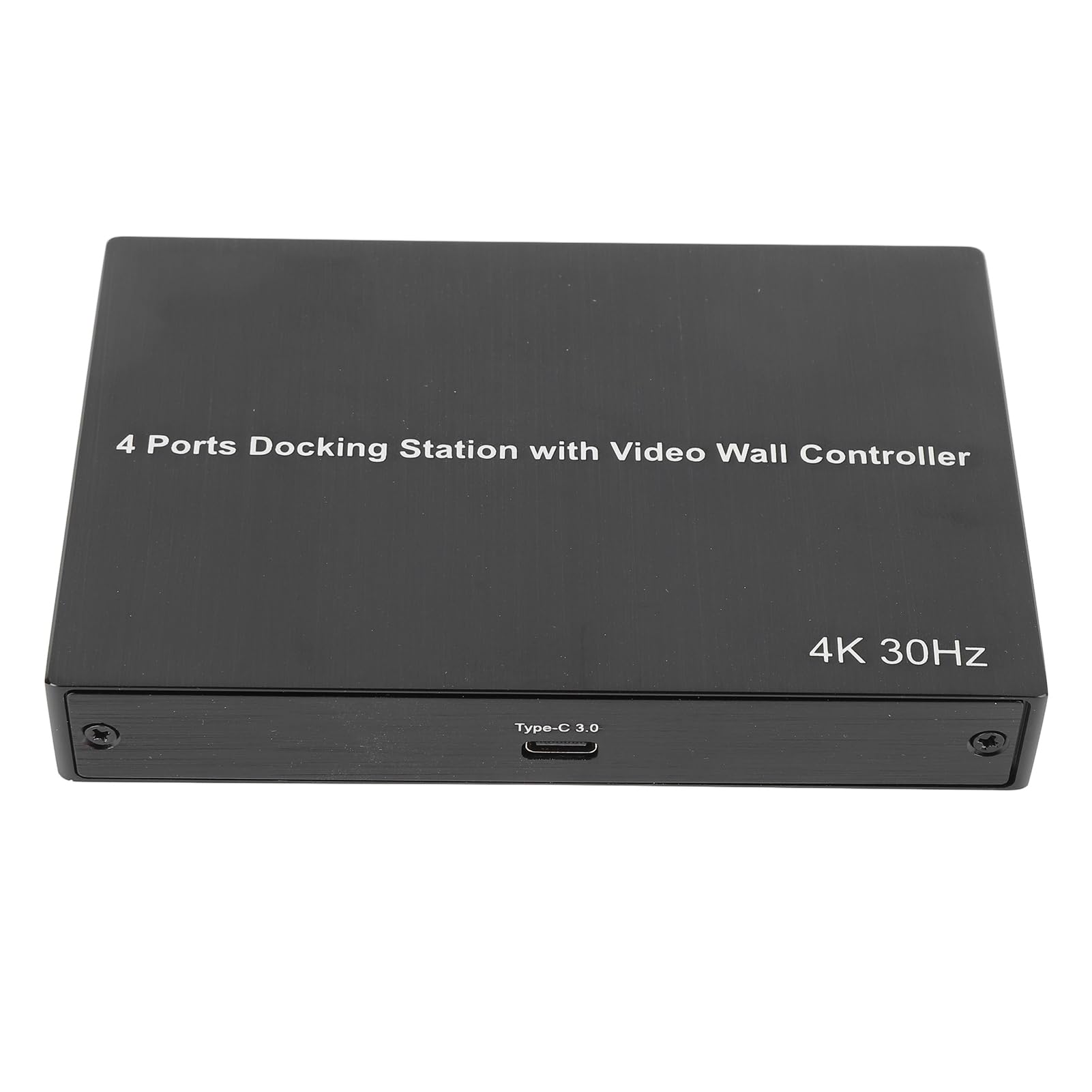 Ejoyous Adapter Interfejsu Multimedialnego USB 3.0 na HD 4-portowa Stacja Dokująca ze Stopu Aluminium 4K 30 Hz X2 1080P 60 Hz X2 do Wielozadaniowej Transmisji Strumieniowej w Biurze i Domowych
