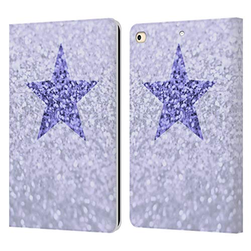 Protection iPad 9.7 2018 Monika Strigel en cuir premium lilas étoilé