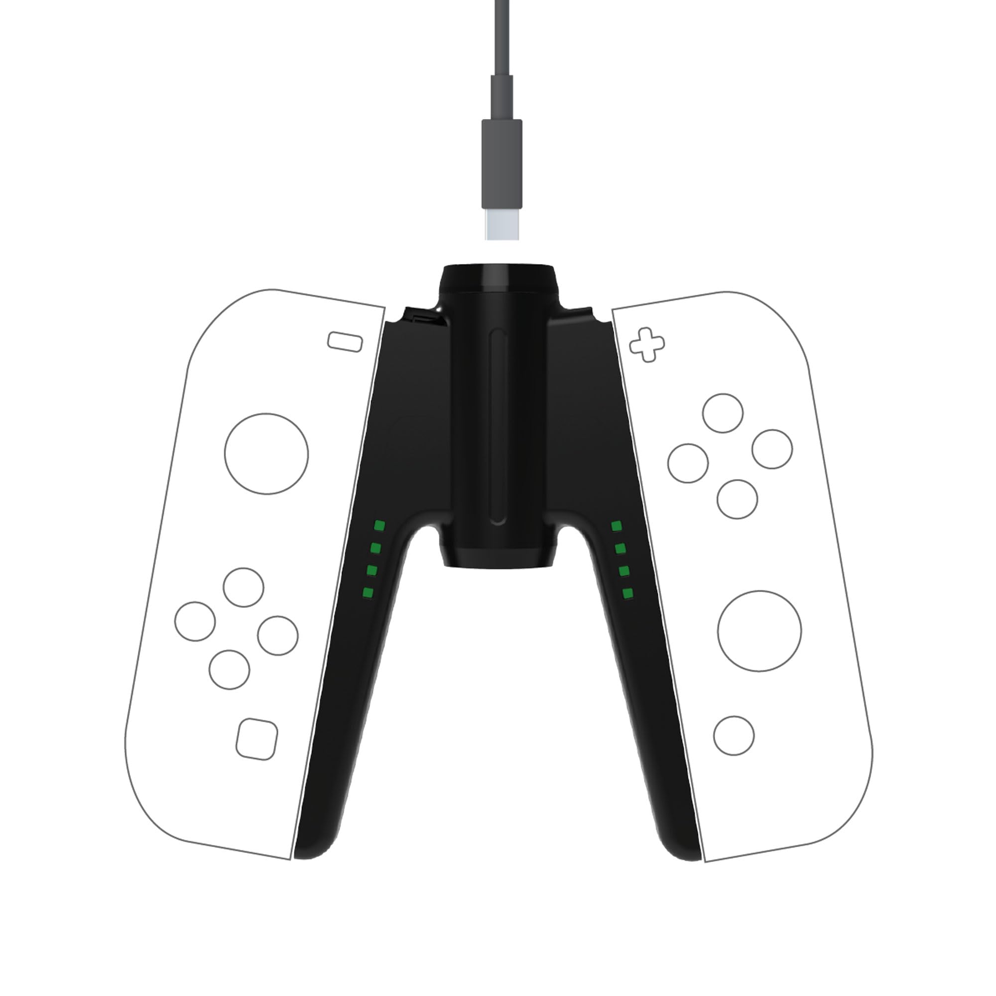 Freaks And Geeks-Joy-Cons charging grip with 2.5M cable