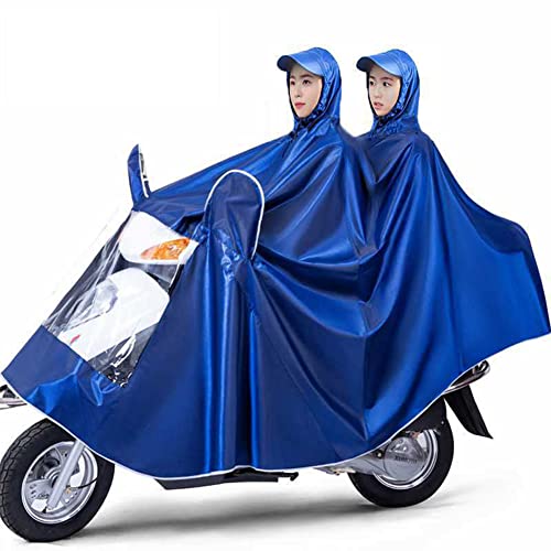 Poncho multifuncional para lluvia 4XL azul miniatura 2