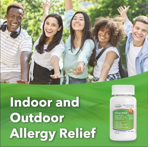 Camber Cetirizine HCI 10mg Tablets, 24-Hour Allergy Relief, Allergy Medication - 100 Count - Thumbnail 5