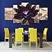 Produktbild YJJPP HD Modern Printed Canvas Wandkunst Modular Painting Poster 5 Panel Flower NO Framework Bilder Wohnkultur Cuadros Wohnzimmer