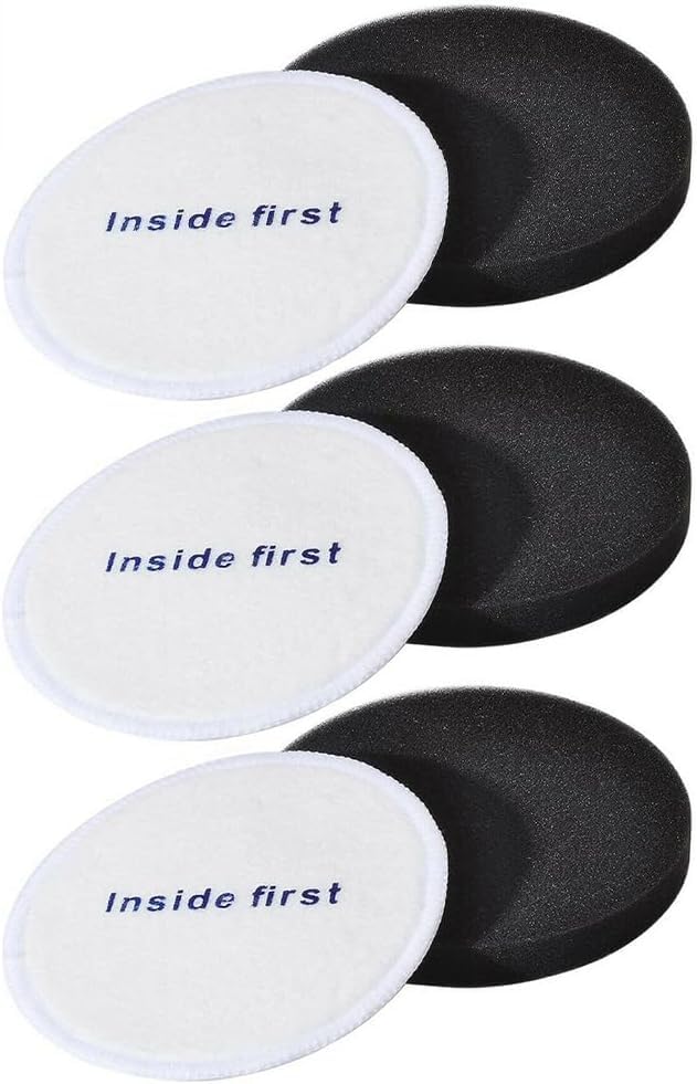 YUETTYY Paquete de 3/6 filtros HEPA de repuesto para aspiradoras verticales Bush sin bolsa VUS34AE2O, E2BNSLEU, prefiltro + prefiltros de espuma lavables (paquete de 3)