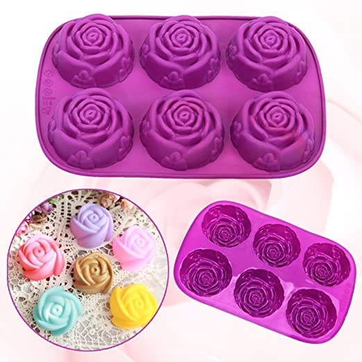 MoldBerry Soap Mould Soap Making Silicone Mold Rose Flower Soap Mould