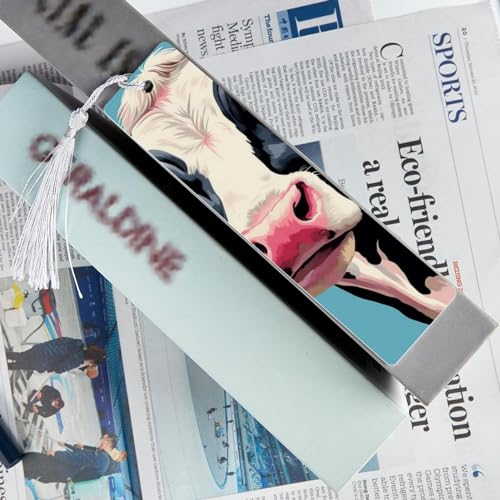 Marque-pages en forme de vache pour ne plus perdre sa page de lecture