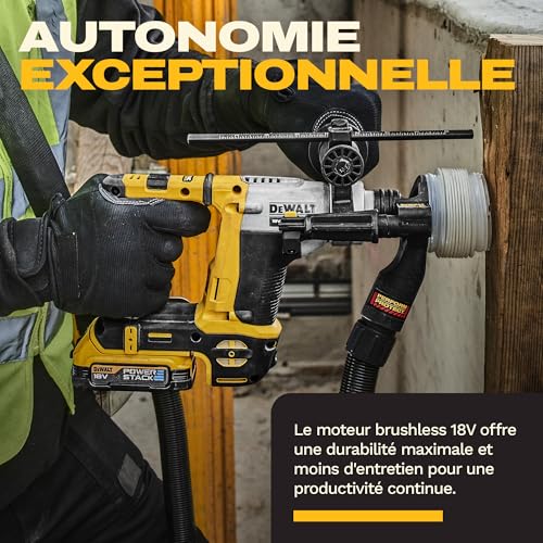 Perforateur SDS-Plus DEWALT DCH172N – 18V, Moteur Brushless, 2 Fonctions - vue 6