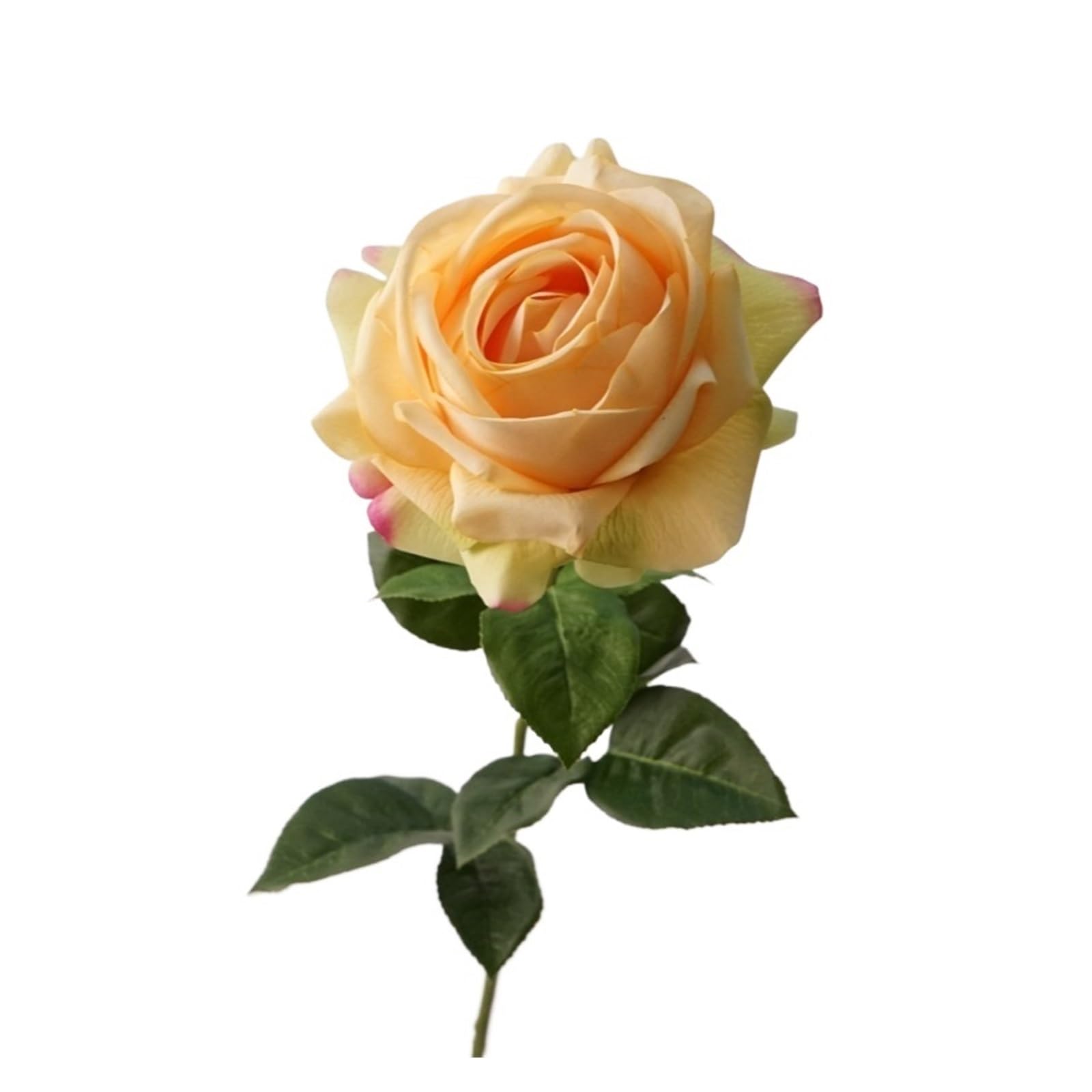 Casetlong 5Pcs Faux Flowers Artificial Wedding Decor Party Flower Arrangement Home(Champagne)