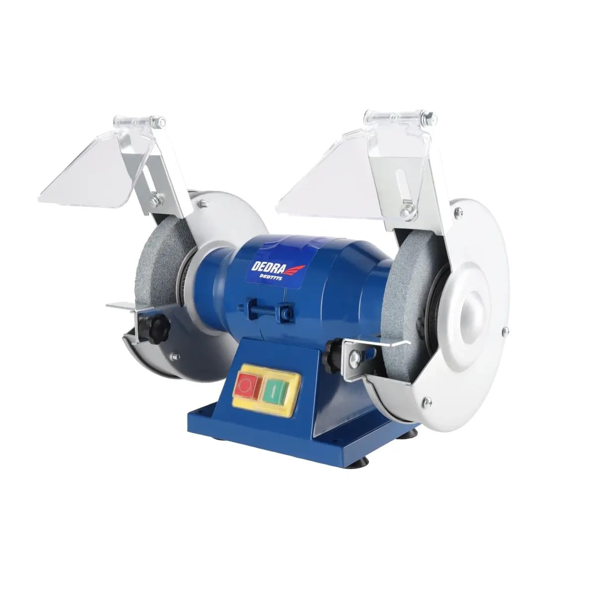 Touret à Meuler – Puissance 150W – Meules 125mm – Idéal pour Affûtage de Couteaux, Ciseaux et Burins – Stable, Robuste avec Carter Métallique et Protections Étincelles