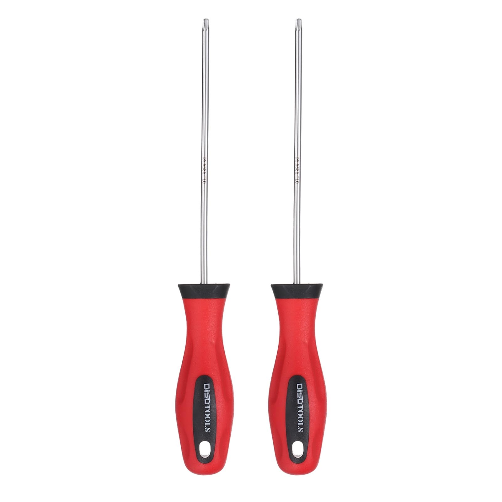 sourcing map 2Pcs Magnetic Torx Screwdriver T10 S2 Steel Security Star 6 Point Head Precision Screw Driver for Mechanical Equipment Electronic Devices Household Appliances Furniture, Silver