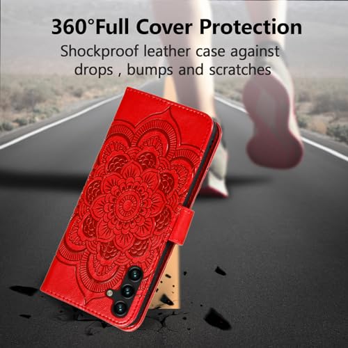 Etui pour Samsung Galaxy S24 antichoc portefeuille à sangle - 6
