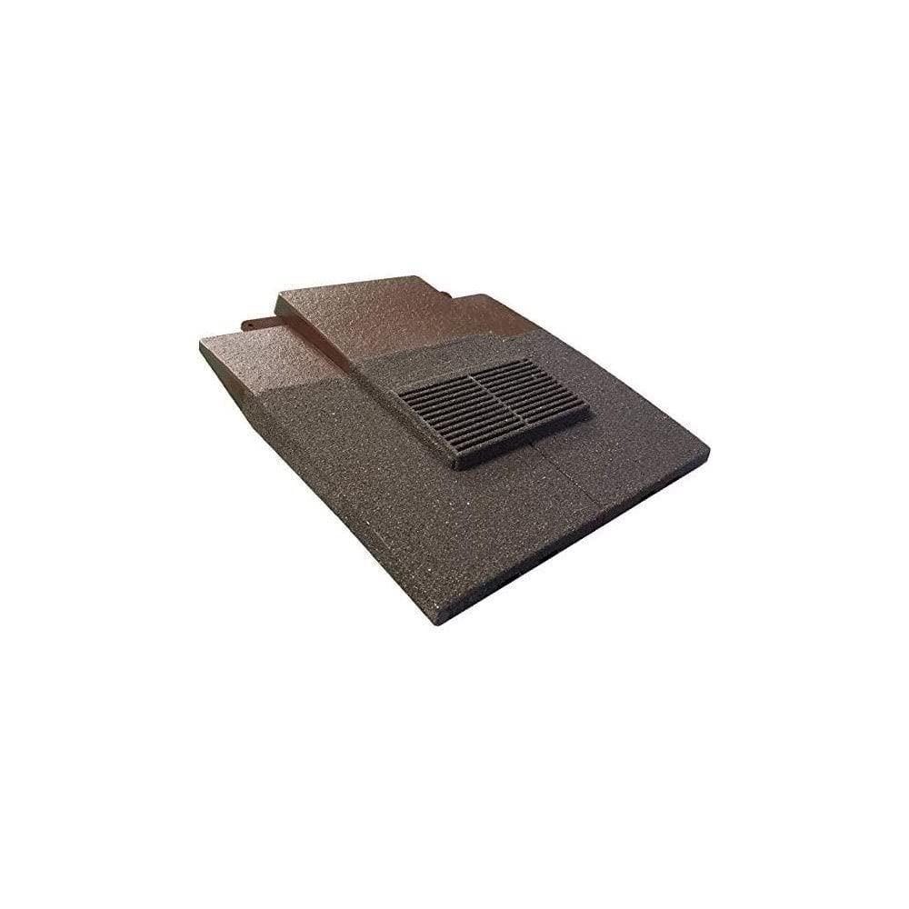 Antique Brown Granulated Plain in-Line Tile Vent & Flexi Pipe & Flexi Pipe Adaptor GTV-PT-Gran