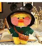 HICAS Gul anka gosedjur söt plysch mjuk anka plyschdocka koreansk Netred bär hyaluronsyra liten g...