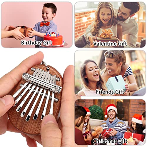 Lot de 2 Piano à Pouce Kalimba à 8 Touches, Mini Piano à Doigt Pouce en Bois Massif Portable avec Cordon, Instrument de… - Les Beatles, Paul McCartney, John Lennon, RIngo Starr, George Harrison Lot de 2 Piano à Pouce Kalimba à 8 Touches, Mini Piano à Doigt Pouce en Bois Massif Portable avec Cordon, Instrument de… – Image 6