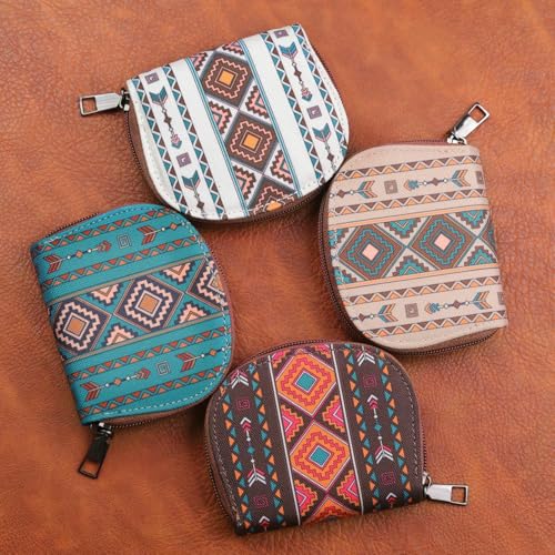 Bohemian Style Women's Card Holder Lightweight Convenient，Women's Wallet Fashionable and Functional Accessories Perfect for Traveling or Daily Outings Stylish (khaki)2