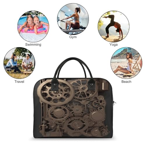 Bolso Maletín Steampunk para Laptop con Correa y Asa miniatura 4