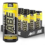 Applied Nutrition ABE Pre Workout Cans - All Black Everything Energy + Performance Drink, ABE Carbonated Beverage Sugar Free with Caffeine (Pack of 12 Cans x 330ml) (Cloudy Lemonade)