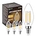 LOHAS 4W E14 LED Glühbirne, 40W Äquivalent, C35 LED Warmweiß 2700K, Kleine Edison Schraubbirne 400LM, 230V, Nicht dimmbar, 4er Pack