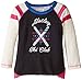 Hatley Little Girls' Raglan Tee-ski Cross