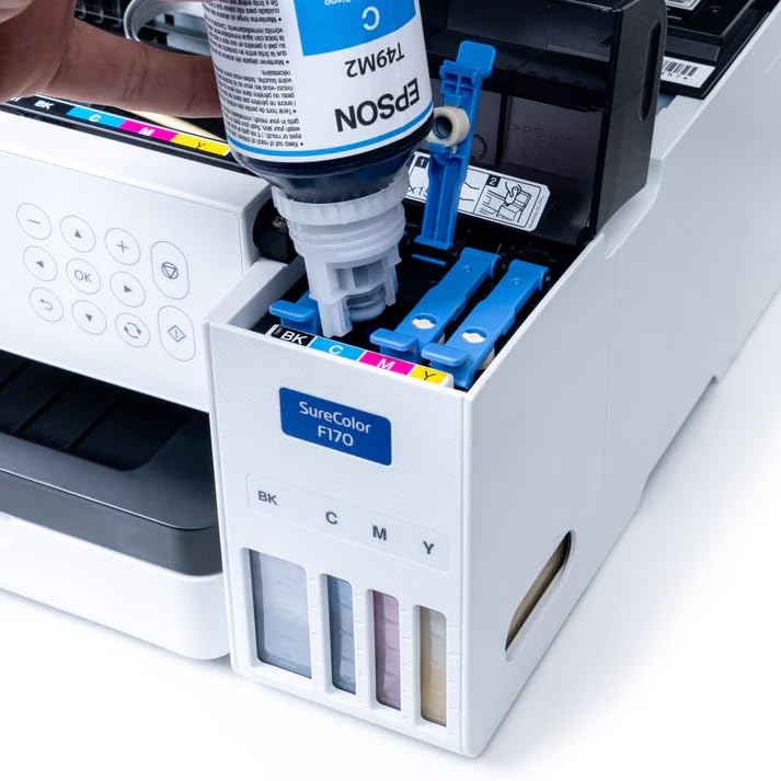 makerflo Epson SureColor F170 Sublimation Printer – Professional Dye Sublimation for Tumblers, T-Shirts, Mugs, Keychains – Desktop Inkjet Printer for Mac & Windows - Image 5