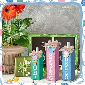   3-Pcs-Spring-Decor-Tiered-Tray-Decor-Hello-Spring-Block-Sign-Rustic-Farmhouse-Wooden-Tabletop-Centerpieces-Tulip-Flower-Butterfly-Decoration-for-Home-Kitchen-Shelf-Office