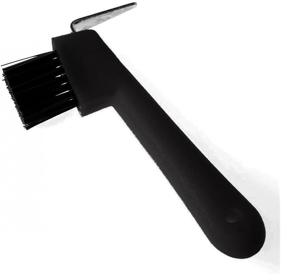 Roma Deluxe Brush Hoof Pick One Size Black : Horse Hoof Care : Pet Supplies