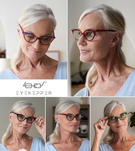 Image of Eyekepper 5-pack Reading Glasses Blue Light Blocking Women Stylish Readers