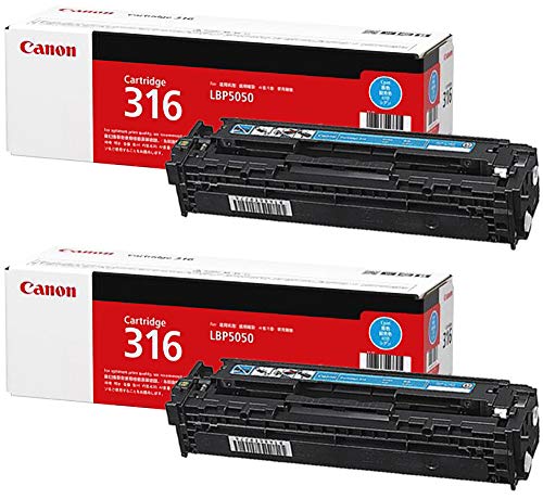 Amazon | キヤノン トナーカートリッジ316 シアン CRG-316CYN 純正 2本