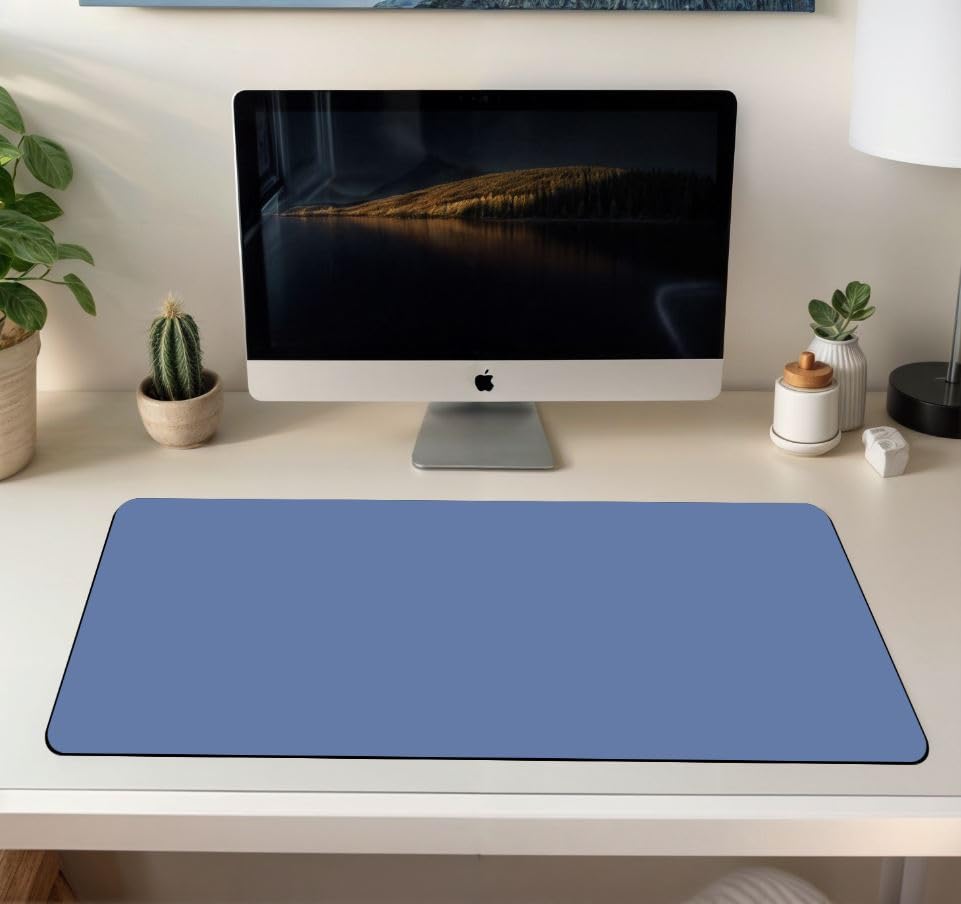 Image of ON TREND Premium Extended Mouse Pad, Large Premium Desk Mat Anti Skid Rubber Base for Desktop Laptop PC Office Gaming (Size- 23 X 11 x 0.12 Inch) (Blue)
