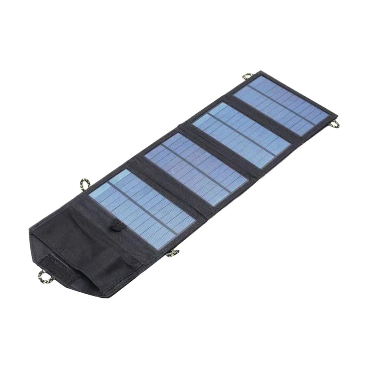CIMAXIC Practical Solar Panel Charger 2 USB Plugs Lightweight and Portable Solar Battery for Outdoor Use