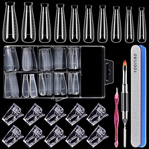 Dual Nail Forms Set, Gel Nail Mold T Shape Dual Forms Acrylic